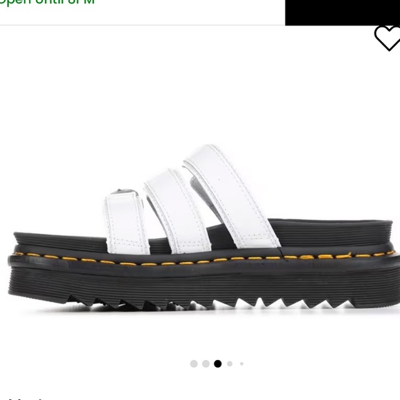 Dr. Martens Women's White and Black Platform Sandals size 9 - Picture 2 of 8